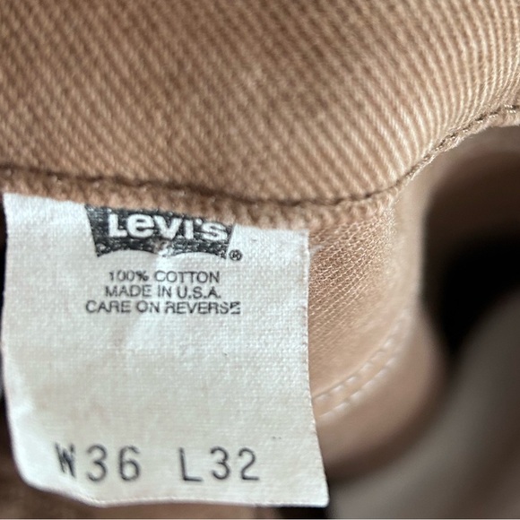 Levi’s 517 Orange Tab jeans 36x32 Made in USA Vintage Rare brown/tan denim - Picture 5 of 13